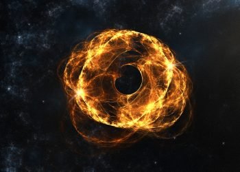 Pela 1ª vez, astrônomos detectam luz por trás de buraco negro