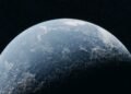 A close up of the earth from space