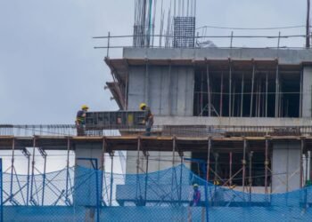workers at a construction site