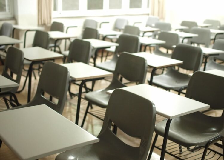 white table with black chairs