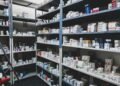 a room filled with lots of shelves filled with boxes and boxes
